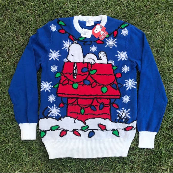 snoopy light up christmas sweater